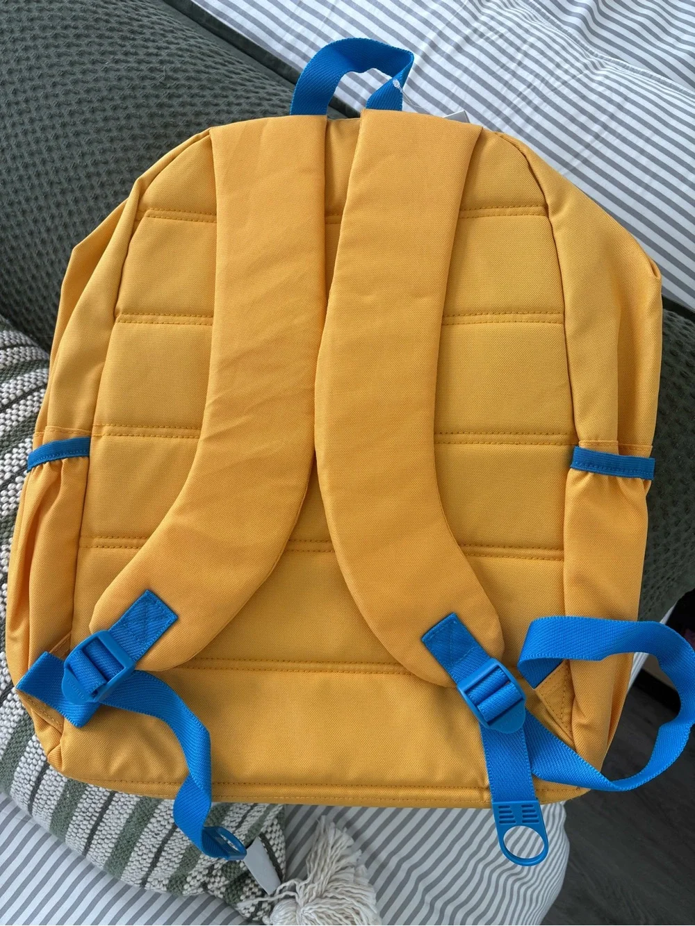 J World BRAND NEW! Yellow Kids Backpack with Blue Accents